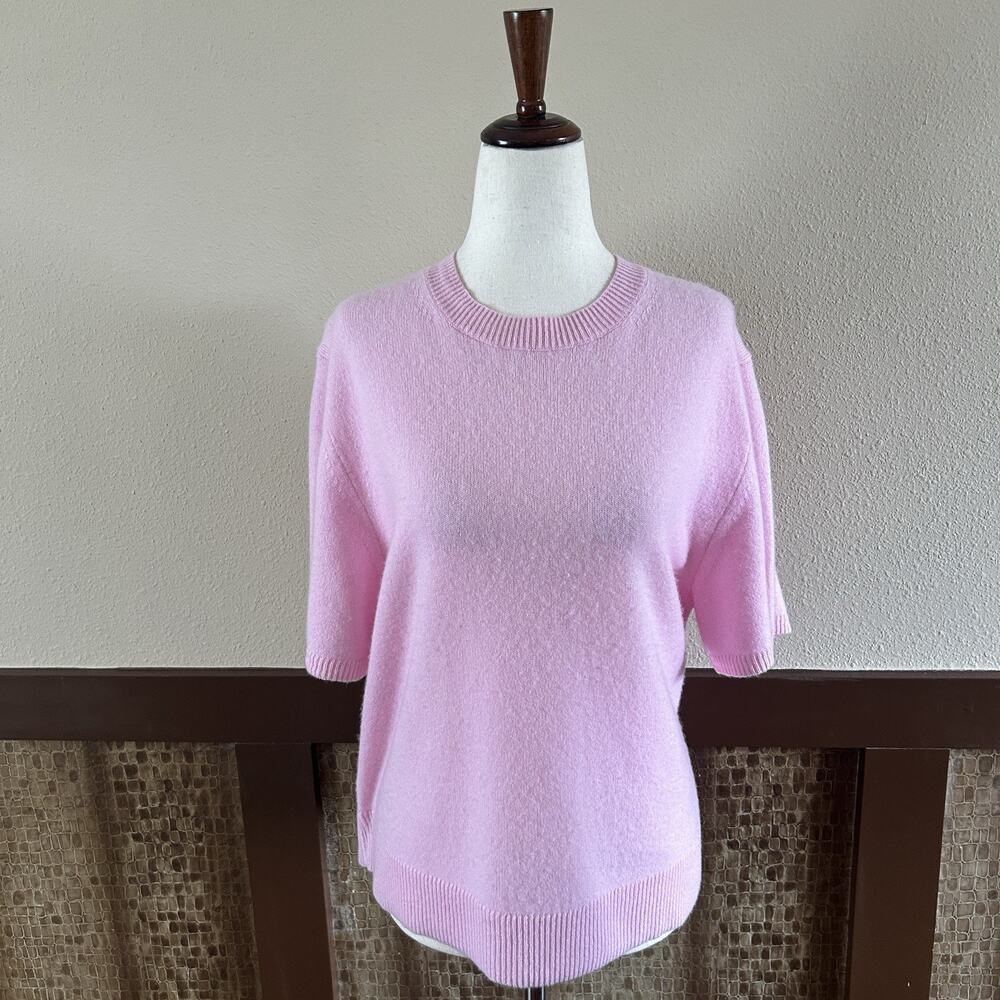Banana Republic 100% Cashmere Crewneck Sweater in Pink Sz Medium